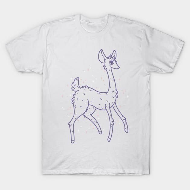 Fawn Lineart T-Shirt by Meeko_Art